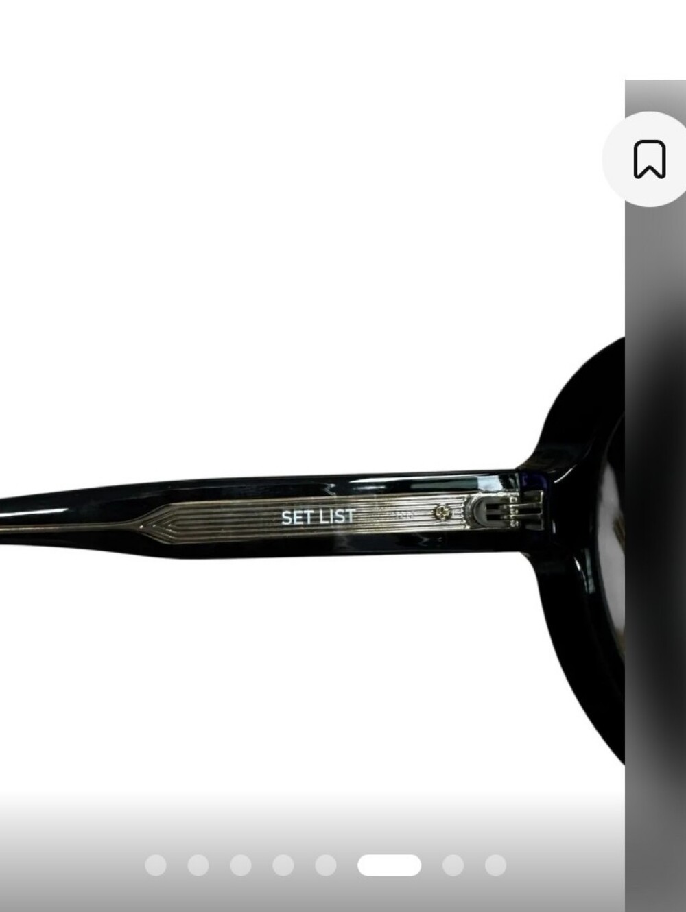 Quay "Set List Aviator" Sunglasses Black Lens - Picture 6 of 8